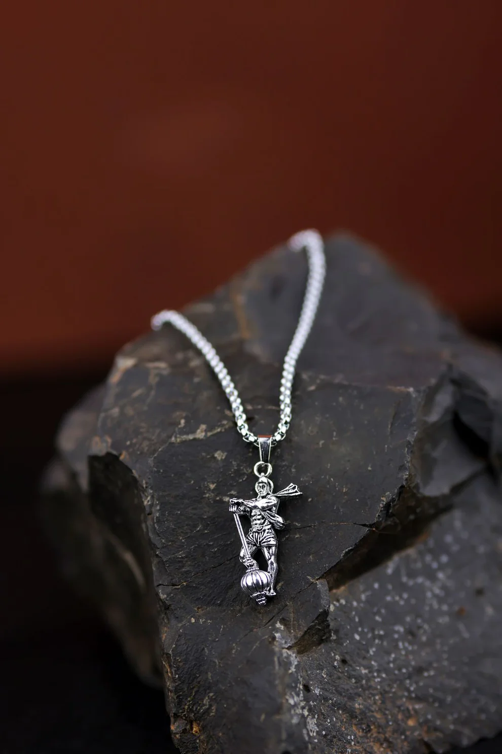 Hanuman Ji Pendant with Gada Religious Jewellery for Men and Women - Image 4