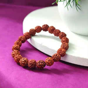 Rudraksha Beads Elastic Bracelet for Men & Women | Spiritual Healing Bracelet | Meditation & Energy Balance Jewelry
