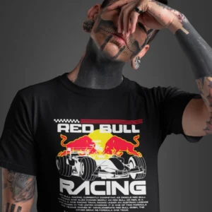 The Rare goat Red Bull Racing F1 Graphic T-Shirt - Black Team Edition