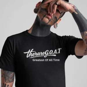 The Rare goat There Are G.O.A.T. Greatest of All Time Black T-Shirt - Edgy Streetwear Graphic Tee
