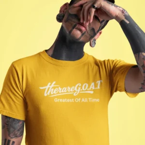 The Rare goat There Are GOAT Greatest of All Time Yellow T-Shirt - Bold Graphic Tee